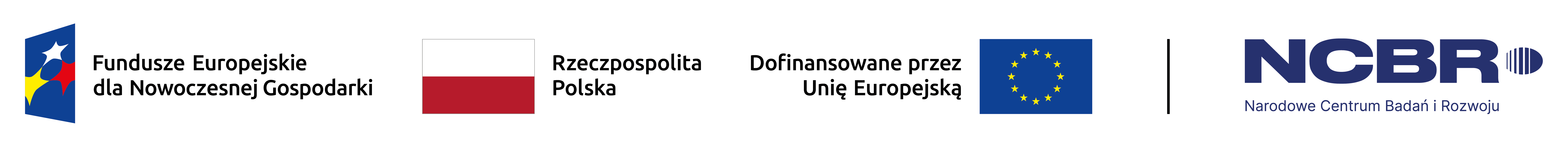 Fundusze Europejskie dla Nowoczesnej Gospodarki – Rzeczpospolita Polska – Dofinansowane przez Unię Europejską – NCBR